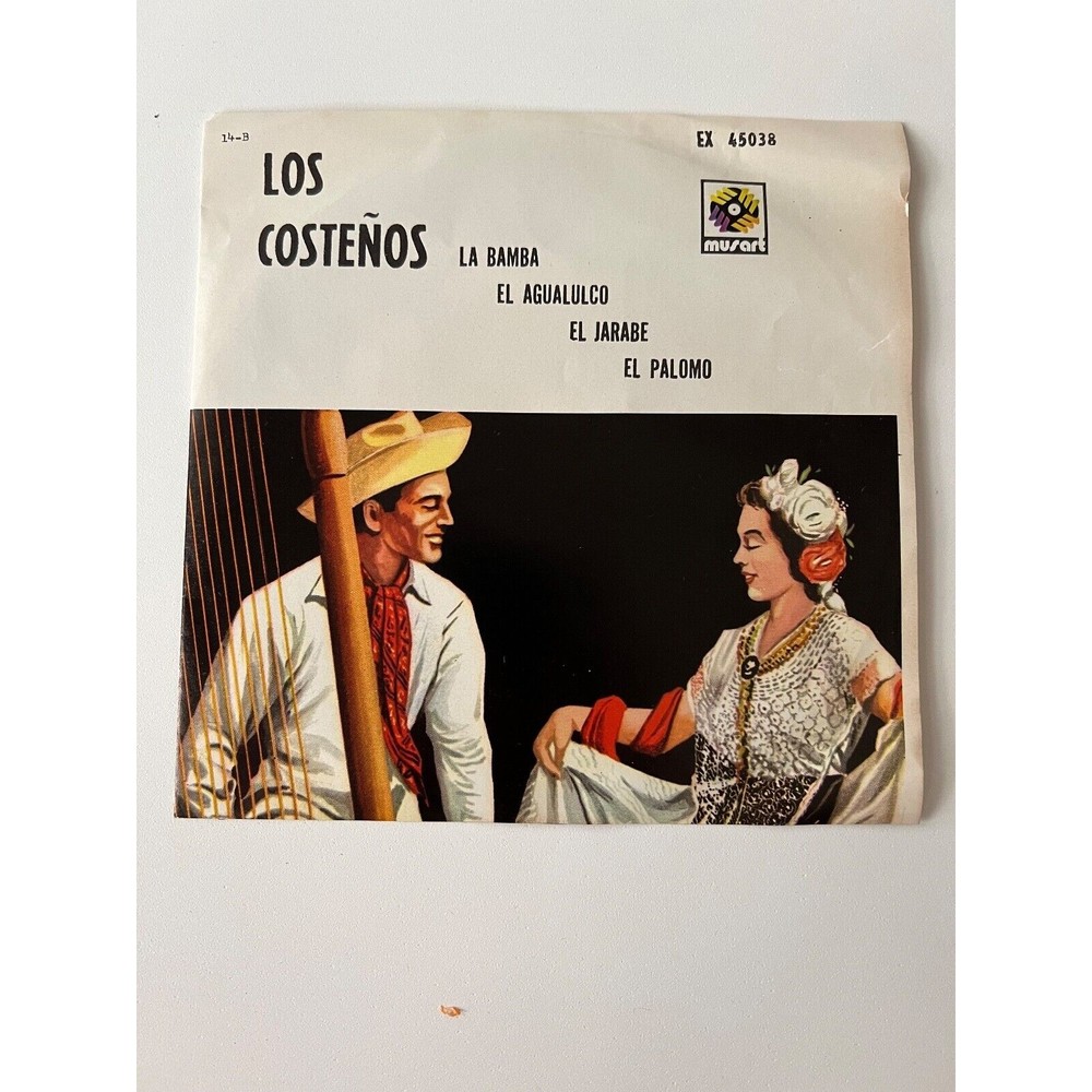 Los Costenos Sones Jarachos 7" Vinyl Musart 45038 La Bamba Agualulco Jarabe